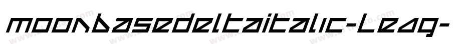 MoonbaseDeltaItalic-LeAg字体转换