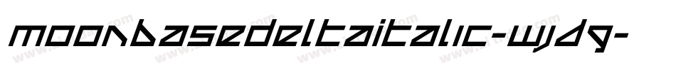 MoonbaseDeltaItalic-Wjd9字体转换