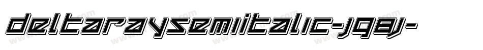 DeltaRaySemiItalic-Jg8j字体转换