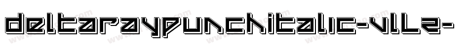 DeltaRayPunchItalic-VlLZ字体转换