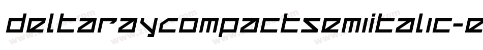 DeltaRayCompactSemiItalic-exDl字体转换
