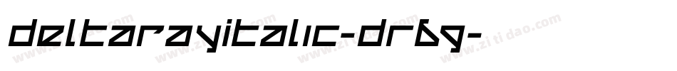 DeltaRayItalic-Dr69字体转换