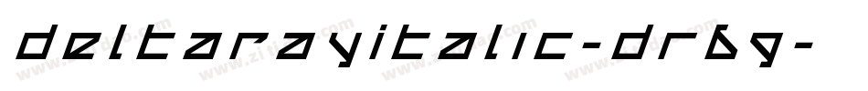 DeltaRayItalic-Dr69字体转换