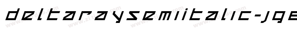 DeltaRaySemiItalic-Jg8j字体转换