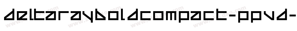 DeltaRayBoldCompact-Ppvd字体转换