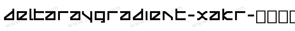 DeltaRayGradient-xaKr字体转换