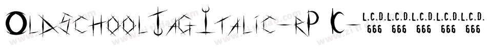 OldschoolTagItalic-rP7K字体转换