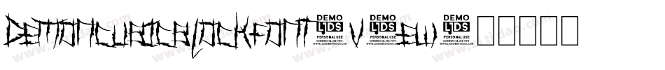 Demoncubicblockfont-V4ew字体转换