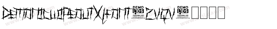 Demonicwipeoutxlfont-2vqv字体转换