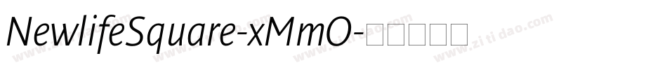 NewlifeSquare-xMmO字体转换
