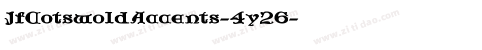 JfCotswoldAccents-4y26字体转换