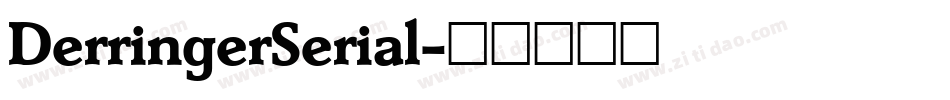 DerringerSerial字体转换