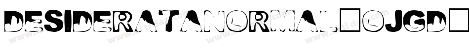 DesiderataNormal-ojgd字体转换