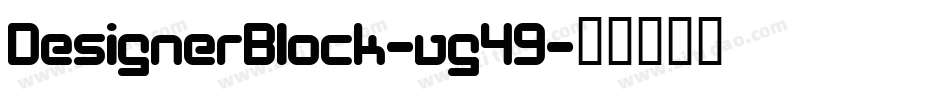 DesignerBlock-vg49字体转换