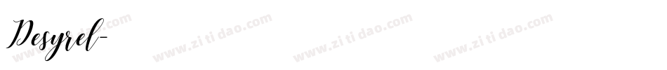 Desyrel字体转换