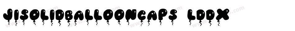 JiSolidBalloonCaps-lddX字体转换