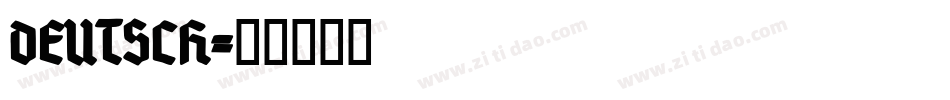 DEUTSCH字体转换