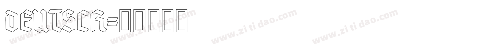 DEUTSCH字体转换