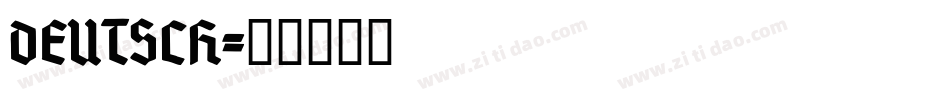 DEUTSCH字体转换