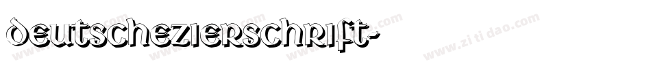 DeutscheZierschrift字体转换