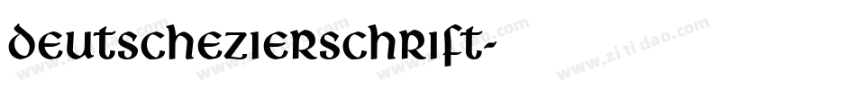 DeutscheZierschrift字体转换