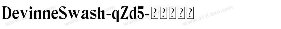 DevinneSwash-qZd5字体转换