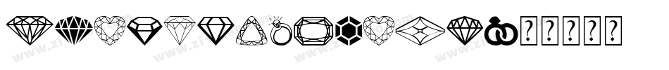 DiamondsBlack字体转换
