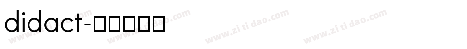 didact字体转换