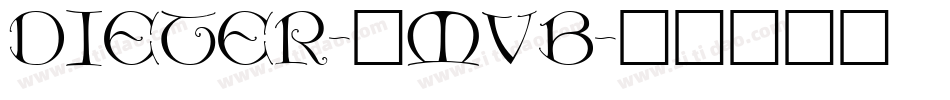 Dieter-8MVB字体转换