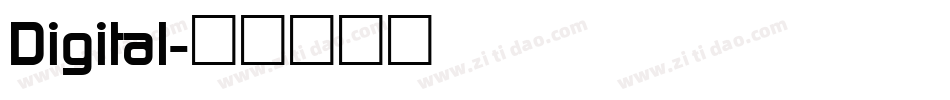 Digital字体转换