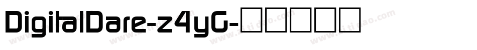 DigitalDare-z4yG字体转换