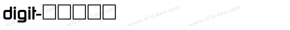 digit字体转换