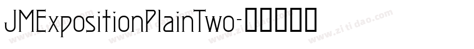 JMExpositionPlainTwo字体转换