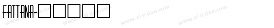 Fattana字体转换