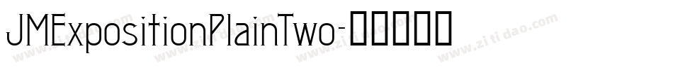 JMExpositionPlainTwo字体转换