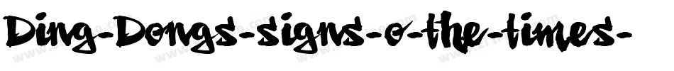 Ding-Dongs-signs-o-the-times字体转换