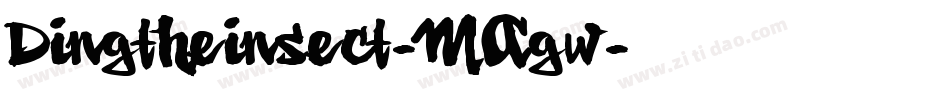 Dingtheinsect-MAgw字体转换
