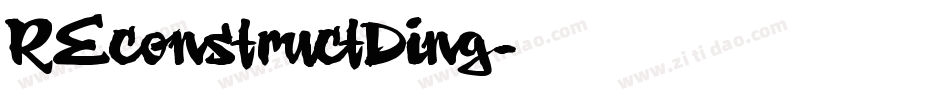 REconstructDing字体转换