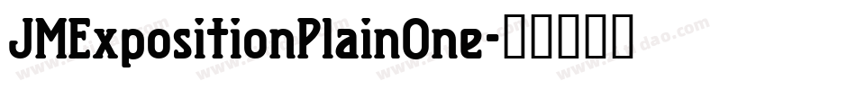 JMExpositionPlainOne字体转换