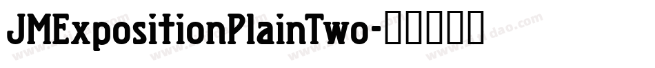 JMExpositionPlainTwo字体转换