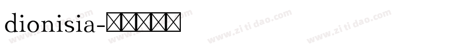 dionisia字体转换