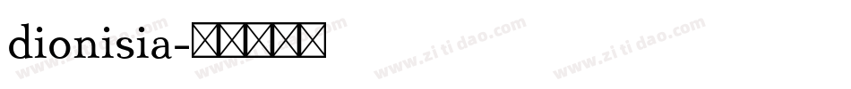 dionisia字体转换