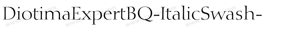 DiotimaExpertBQ-ItalicSwash字体转换