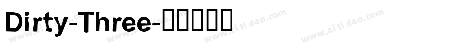 Dirty-Three字体转换