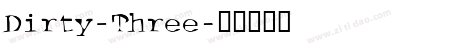 Dirty-Three字体转换