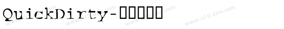 QuickDirty字体转换