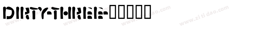 Dirty-Three字体转换