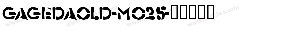 GagedaOld-mO25字体转换
