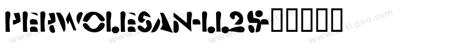 Perwolesan-ll25字体转换