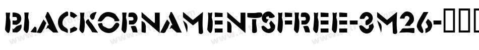 Blackornamentsfree-3m26字体转换